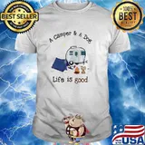 A Camper And A Dog Life Is Good Shirt