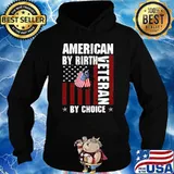 American by rirth veteran by choice tag flag s Hoodie