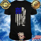 American Flag Woodworking Carpenter 4th Of July T-Shirt