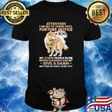 Attention i am out of order until further notice give a damn wolf shirt