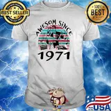 Awesom Since 1971 Car music vintage shirt