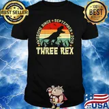 Awesome Since September 2018 Three rex 3rd Birthday Dinosaur Vintage T-Shirt