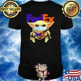 Baby Yoda Mask The Fedex Shirt
