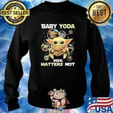 Baby yoda size matters not balloon s Sweater