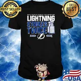 Back to back stanley cup champions Lightning Strikes Twice T-Shirt