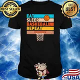 Basketball Eat Sleep Basketball Repeat Vintage Shirt