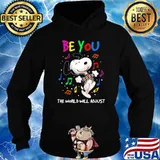 Be you the world will adjust snoopy music autism awareness s Hoodie