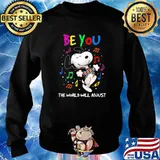 Be you the world will adjust snoopy music autism awareness s Sweater