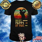 Best Pappy By Par Father's Day Golf Vintage T-Shirt