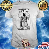Beware of the smiling dungeon master skull shirt