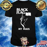 Black Flag My Rules American Rock Bands Music T-Shirt