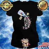Boston Terriers Dog Bottle s Ladies tee