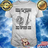 Boxing And Saxophones Make Me Happy Humans Make My Head Hurt Shirt