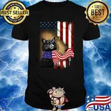 Cat American Flag Shirt