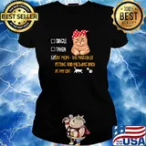 Cat mom the master of petting and meowing back at my cat s Ladies tee