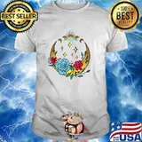 Celestial Moon And Flowers Boho Crescent Moon Shirt