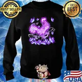 Chicken Magical Purple Chicken Love Butterfly Shirt Sweater