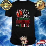 Christmas in July Just A Girl Who Loves Christmas In July Shirt