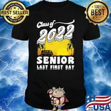 Class of 2022 senior last first day sunset shirt