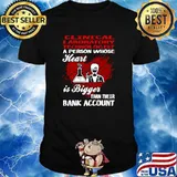 Clinical Laboratory Technologist Heart Bank Account T-Shirt