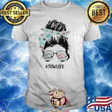 CRAZY TOW TRUCK OPERATOR messy bun shirt