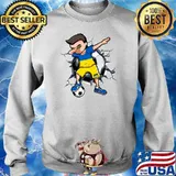 Dabbing Soccer Boy Ukraine Football Lovers Jersey Flag Sport T-Shirt Sweater