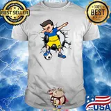 Dabbing Soccer Boy Ukraine Football Lovers Jersey Flag Sport T-Shirt
