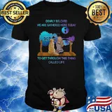 Dearly beloves we are gathered here today to get through this thing called life guitar lake women and dog shirt