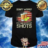 Don't Wrry I Have Had Both My Shots American Flag Vintage Shirt