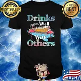Drinks well with others boating shirt