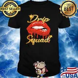 Drip squad lip red shirt