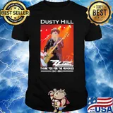 Dusty hill ZZ top thank you for the memories signatures shirt