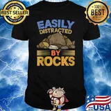 Easily Distracted By Rocks Geology T-Shirt