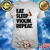Eat Sleep Violin Repeat Music T-Shirt