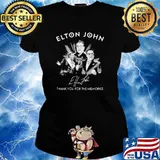 Elton John Thank You For The Memories Shirt Ladies tee