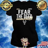 Fear Deer - Milwaukee Basketball and Hunting Bucks Shirt Ladies tee
