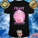 Fight Like A Queen Breast Cancer Awareness Elsa Shirt