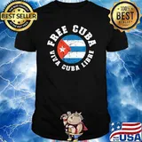 Free Cuba Viva Cuba Libra Freedom Movement T-Shirt