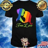Free Love Rainbow LGBT Shirt