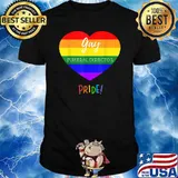 Gay Funeral Director Pride Heart Lgbt T-Shirt