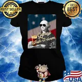 George Wash It Down Washington Funny American Patriotic USA T-Shirt Ladies tee