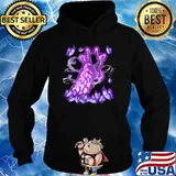 Giraffe Magical Purple Giraffe Love Butterfly Shirt Hoodie