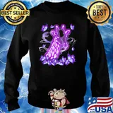 Giraffe Magical Purple Giraffe Love Butterfly Shirt Sweater