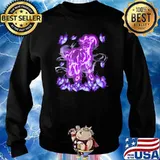 Goat Magical Purple Goat Love Butterfly Shirt Sweater