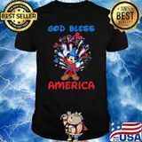 God bless america witch mickey firework shirt