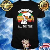 God is good all the time snoopy vintage shirt