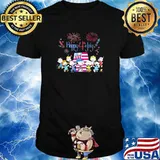 Happy 4th of July independence day firework peanuts shirt
