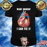Heart Broken I Can Fix It Cardiology Shirt