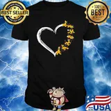 Heart love Pluto disney shirt