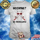 Hoking no probllama fishing shirt